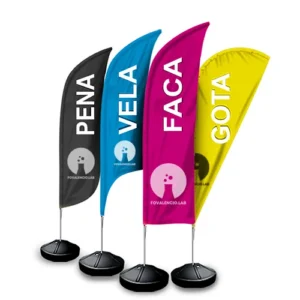 Wind Banner Personalizado Completo - Dupla Face
